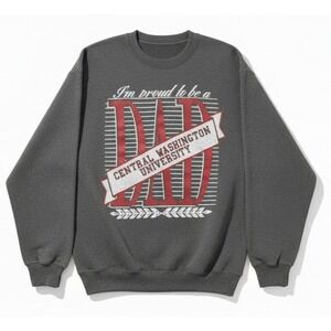 VTG 90s Jansport Central Washington University Dad Sweatshirt L/XL Pullover